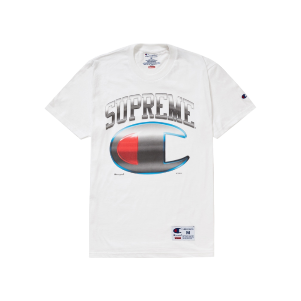 Supreme x Champion Chrome Top - White – Grails SF