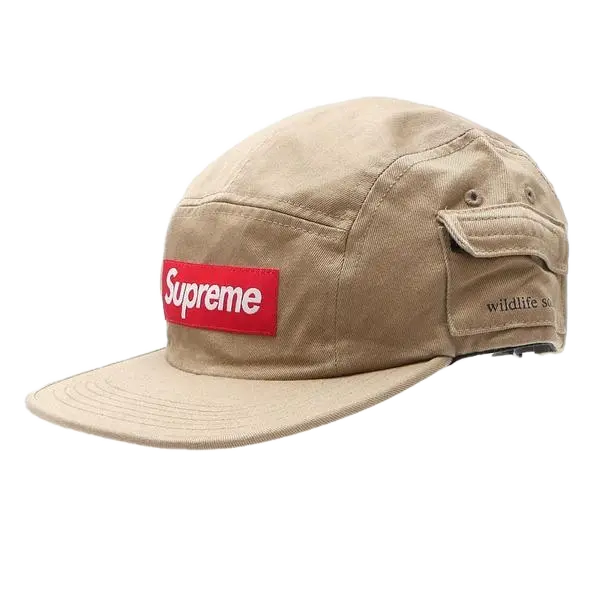 Supreme Wildlife Society Side Pocket Camp Cap - Khaki Supreme
