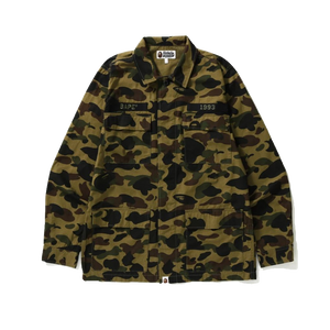 Bape 1st Camo Ats Military Shirt - Green Camo - Used
