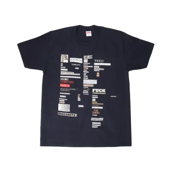 Supreme Cutouts Tee - Navy Supreme