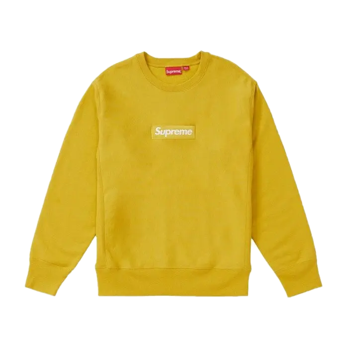 Supreme Box Logo Crewneck FW18 - Mustard Supreme