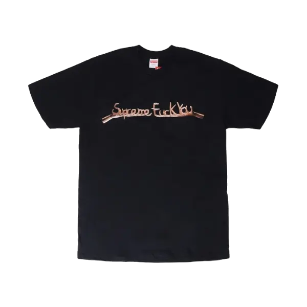 Supreme Fuck You Tee - Black Supreme