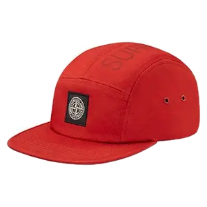 Supreme x Stone Island Camp Cap - Red Supreme