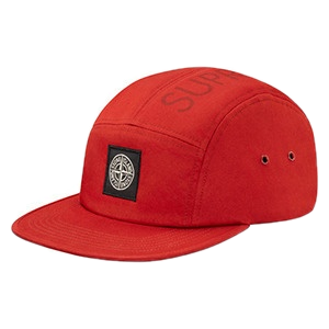 Supreme x Stone Island Camp Cap - Red