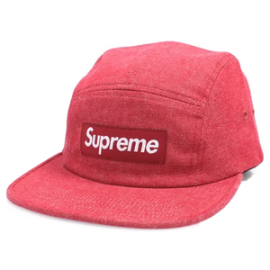 Supreme Denim Croc Strap Camp Cap - Red Supreme