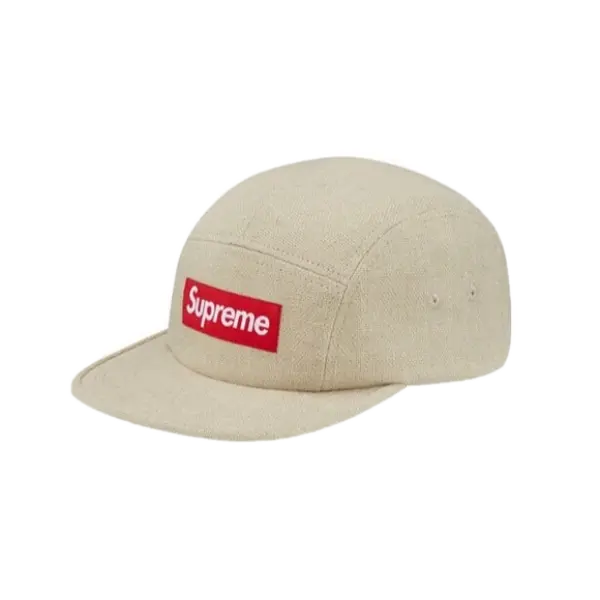 Supreme Linen Croc Strap Camp Cap - Khaki Supreme