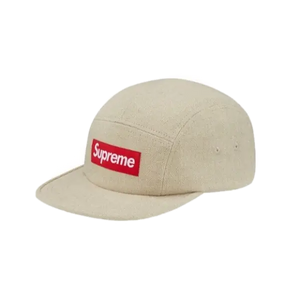 Supreme Linen Croc Strap Camp Cap - Khaki Supreme
