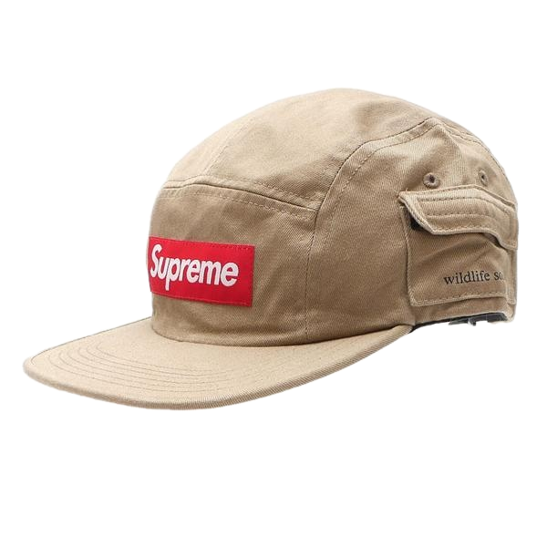 Supreme Wildlife Society Side Pocket Camp Cap - Khaki - Used
