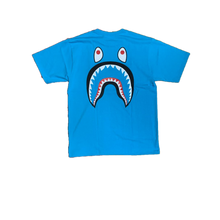 A Bathing Ape WGM Shark Face Tee - Light Blue