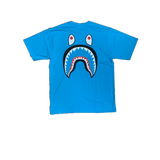 A Bathing Ape WGM Shark Face Tee - Light Blue