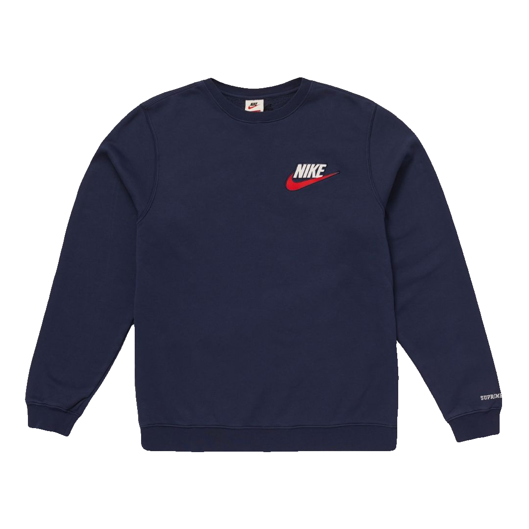 Supreme x Nike Crewneck - Navy - Used Supreme
