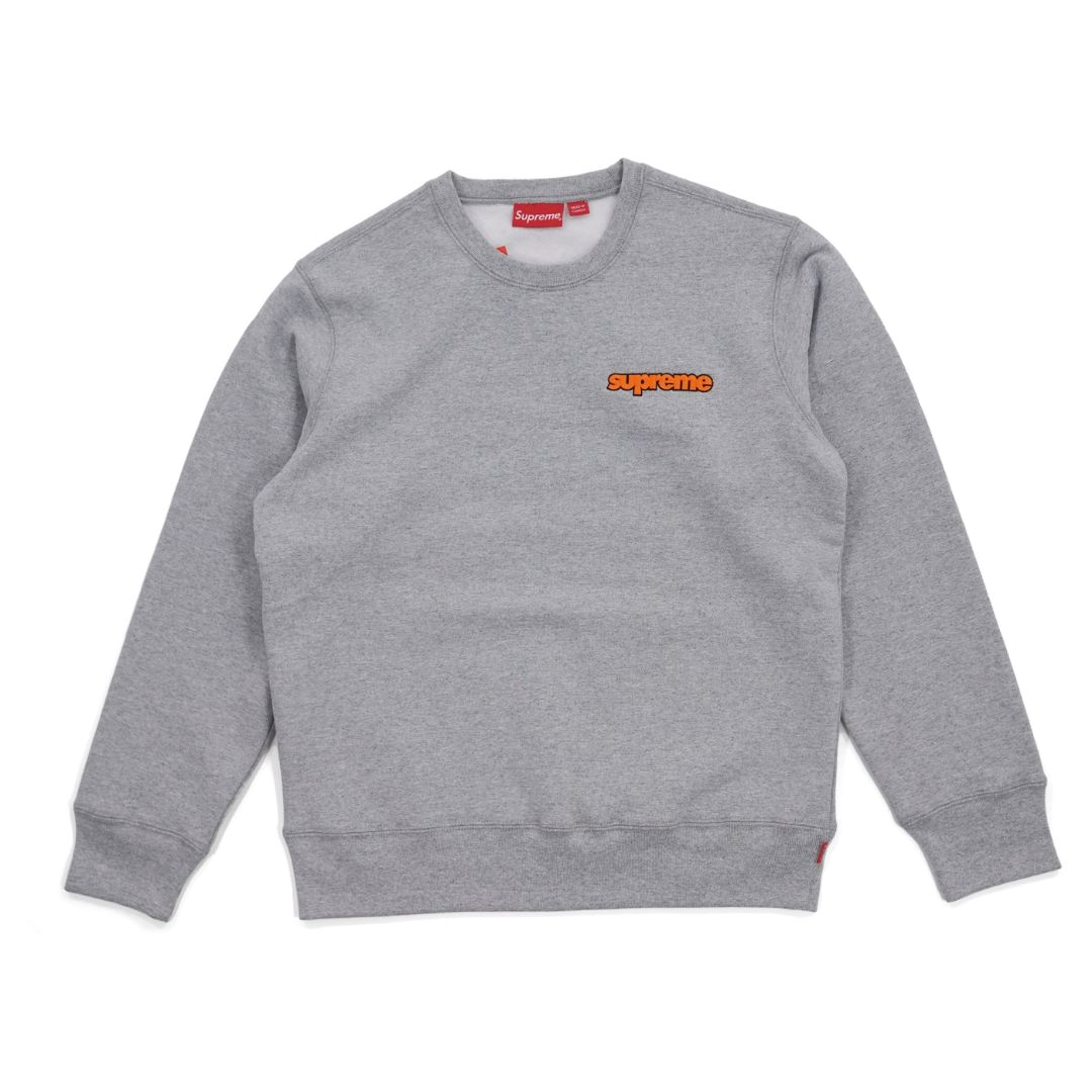 Supreme Connect Crewneck Sweatshirt - Heather Grey - Used Supreme