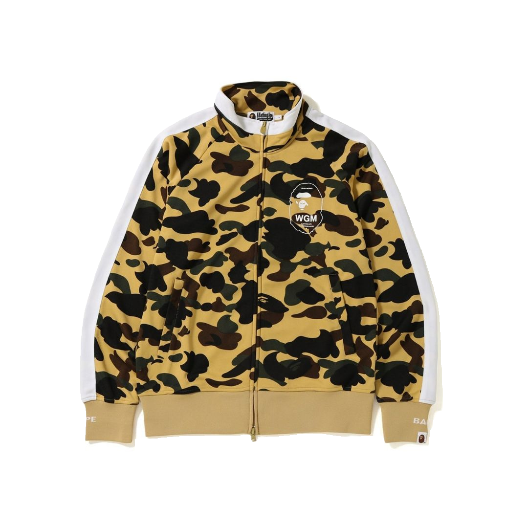 Bape 1st Camo Line Jersey Top - Yellow - Used Bape