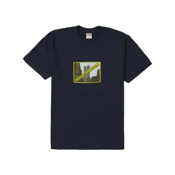 Supreme Greetings From NY Tee - Navy Supreme