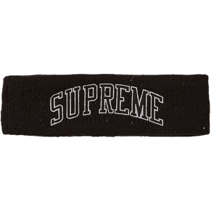 Supreme New Era Sequin Arc Logo Headband - Black