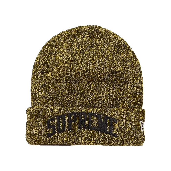 Supreme New Era Arc Logo Beanie - Yellow Supreme
