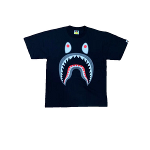 A Bathing Ape Shark PONR Tee - Black Bape