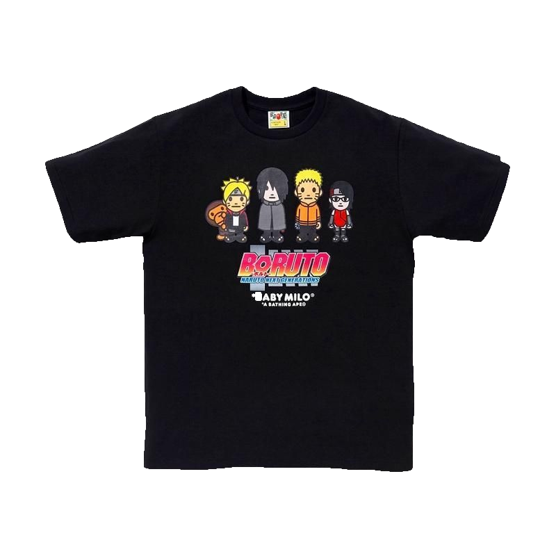 Bape x Boruto Milo Tee #1 - Black