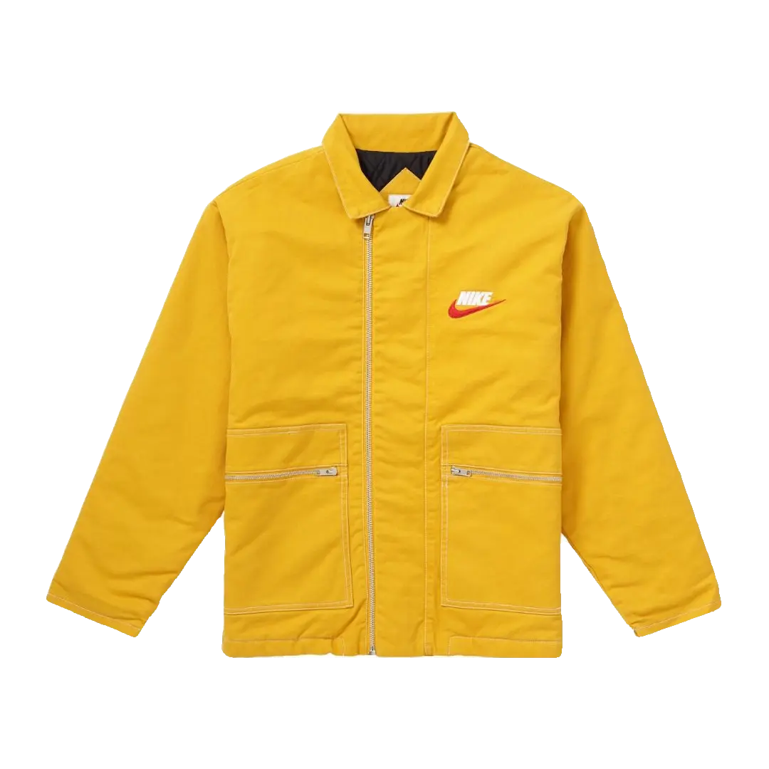 Supreme/Nike Double Zip Quilted Jacket - Mustard Supreme