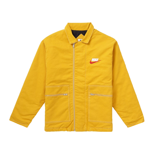 Supreme/Nike Double Zip Quilted Jacket - Mustard