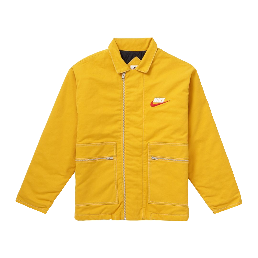 Supreme/Nike Double Zip Quilted Jacket - Mustard