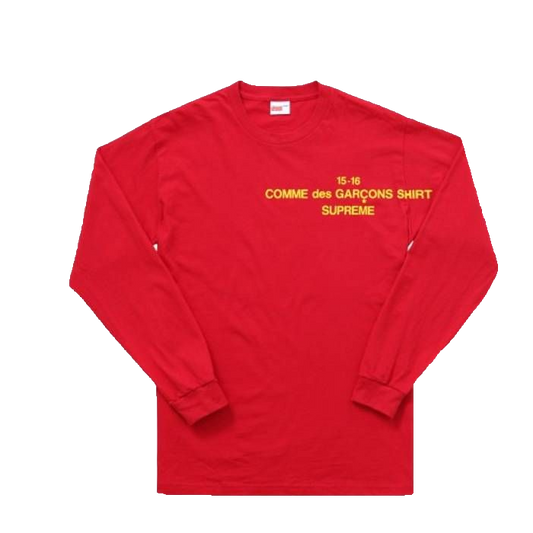 Supreme x CDG (Comme Des Garcon) L/S Tee - Red