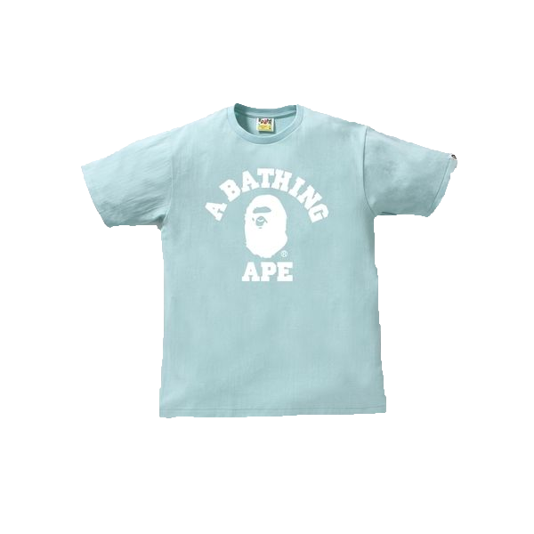 A Bathing Ape Color College Tee - Teal - Used