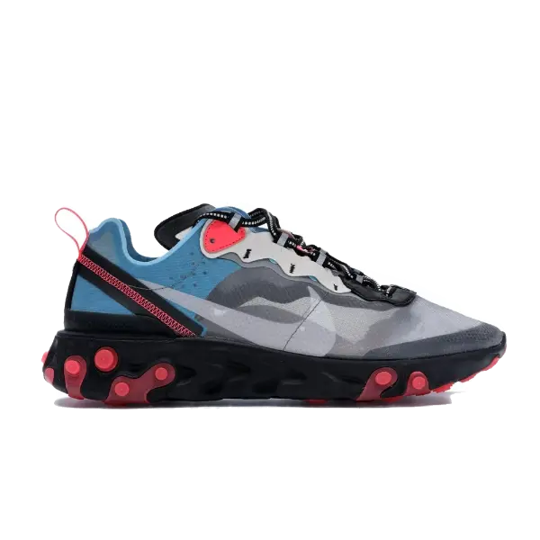Nike React Element 87 - Blue Chill Solar Red Nike