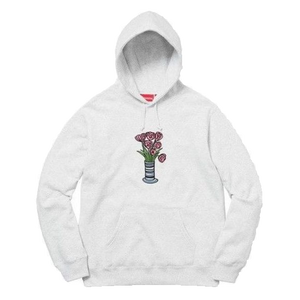 Supreme Flowers Hooded Sweatshirt Ash Grey Grails SF
