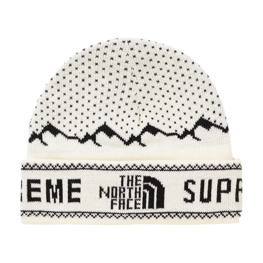 Supreme The North Face Fold Beanie - White Supreme