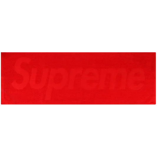 Supreme Terry Logo Hand Towel - Red - Used Supreme
