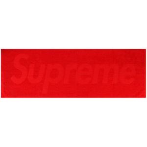 Supreme Terry Logo Hand Towel - Red - Used