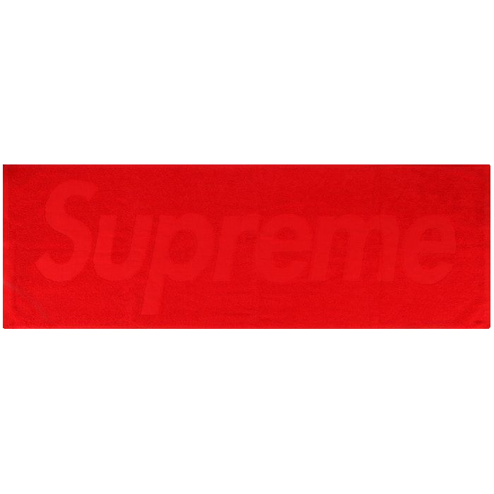 Supreme Terry Logo Hand Towel - Red - Used
