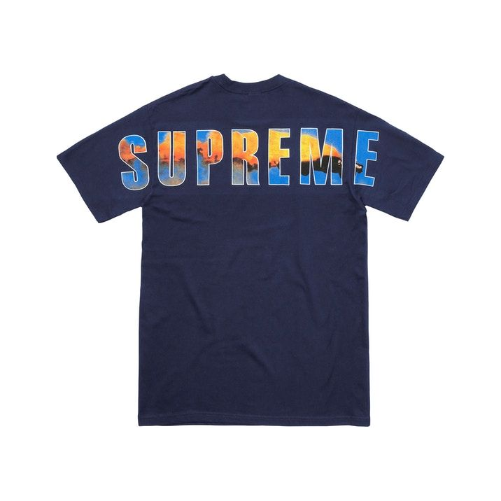 Supreme Crash Tee - Navy - Used
