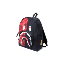 A Bathing Ape Color Camo Shark Backpack - Black/Red - Used