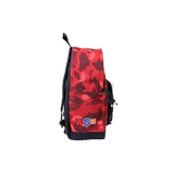 A Bathing Ape Color Camo Shark Backpack - Black/Red