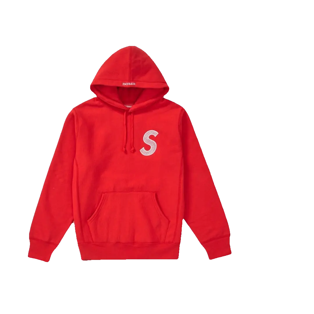 Supreme S Logo Hooded Sweatshirt - Red FW18 Supreme