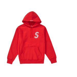 Supreme S Logo Hooded Sweatshirt - Red FW18