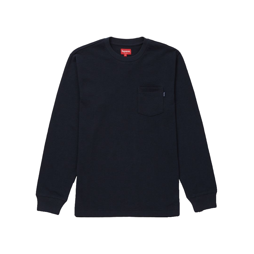 Supreme L/S Pocket Tee FW18 - Black