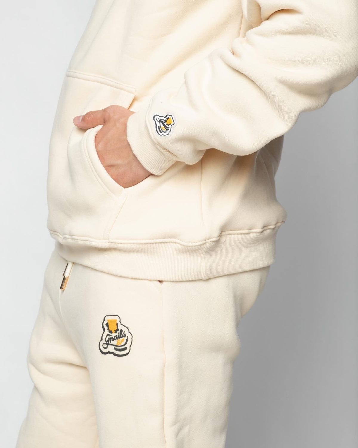 Grails SF The City Hoodie Cream grails sf