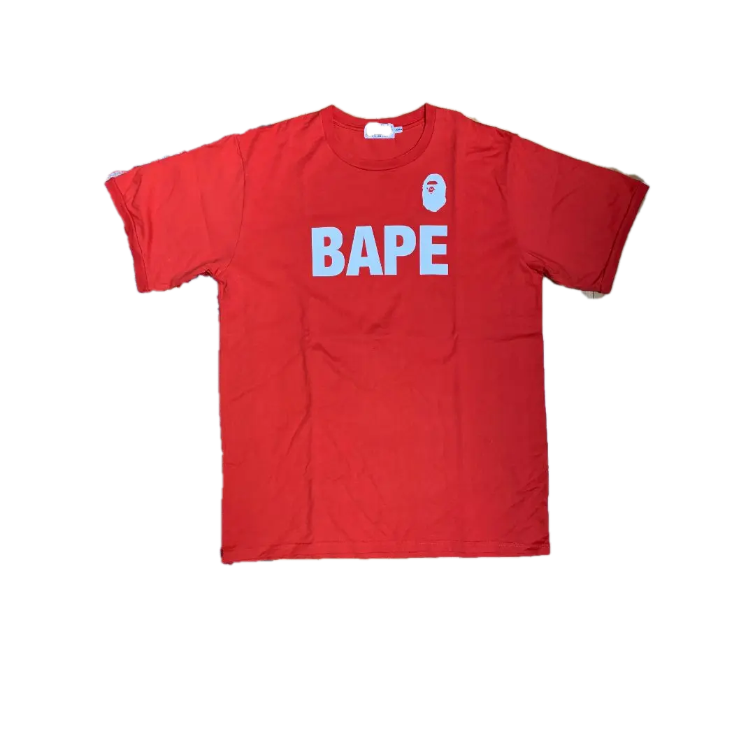 Bape Player 7 Tee - Orange - Used Bape