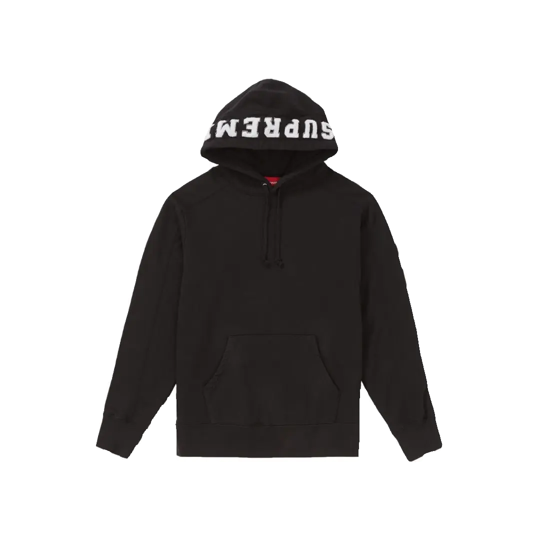 Supreme Paneled Hooded Sweatshirt - Black - Used Supreme