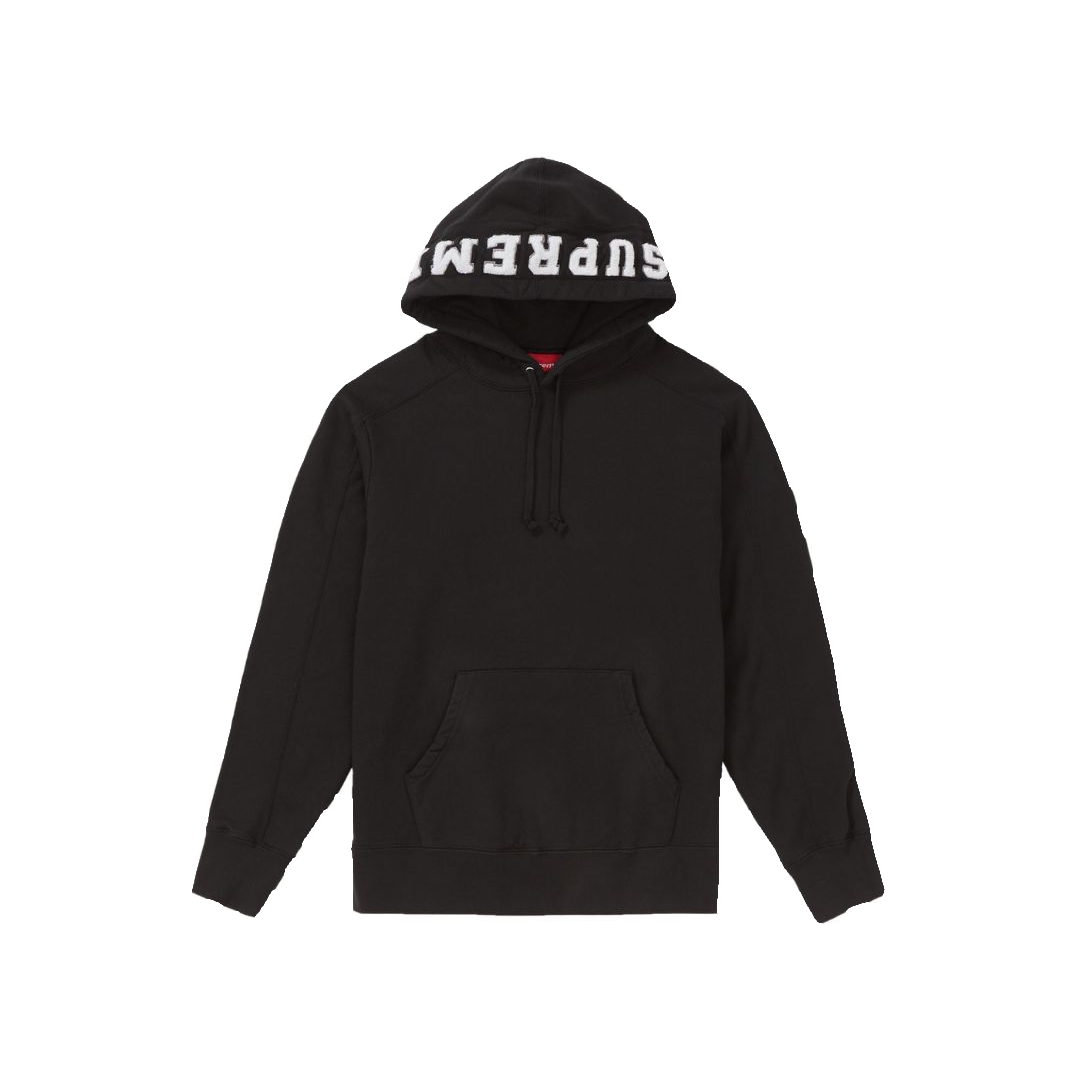 Supreme Paneled Hooded Sweatshirt - Black - Used
