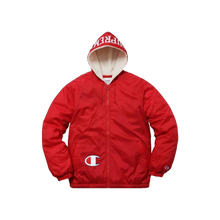 Supreme x Champion Sherpa Lined Hooded Jacket - Red