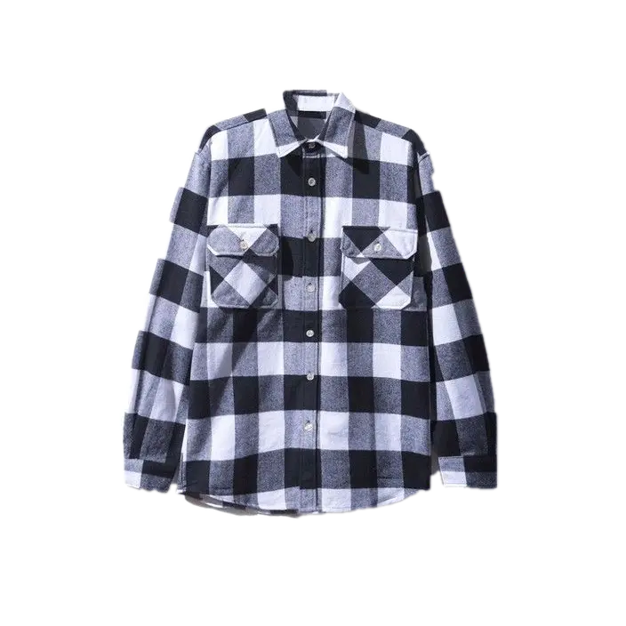 Anti Social Social Club Blocked Logo Flannel - Black Anti Social Social Club
