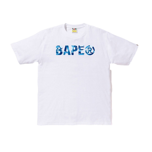 A Bathing Ape ABC ASNKA Tee - White/Blue