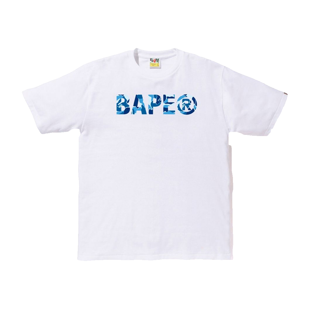 A Bathing Ape ABC ASNKA Tee - White/Blue