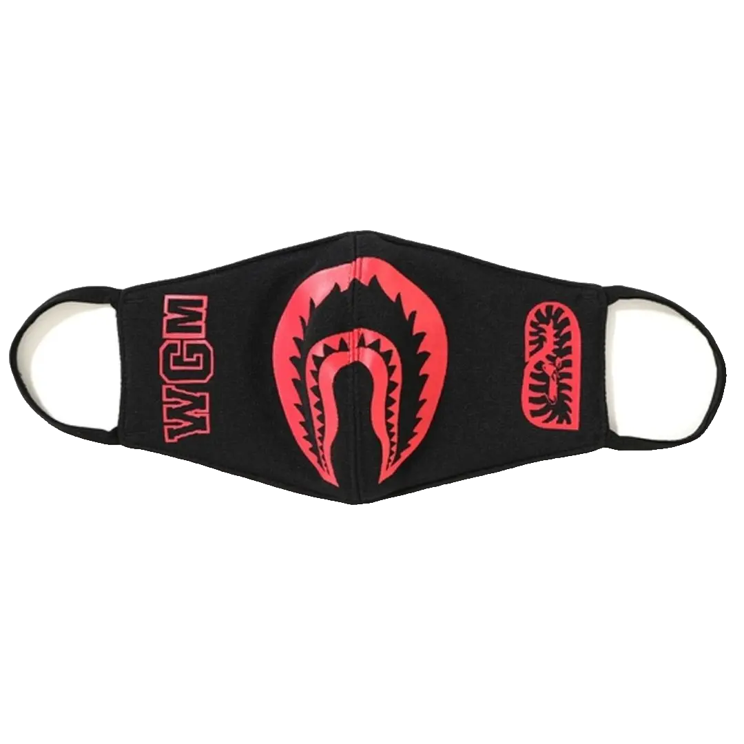 Bape BI Color Shark Mask - Black Bape