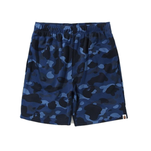 A Bathing Ape Color Camo Jersey Shorts - Navy