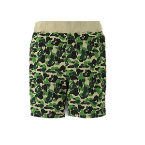 A Bathing Ape ABC One point Sweat Shorts - Green Camo